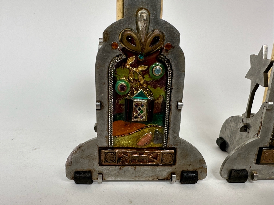 Pair Of Judiaca Candlesticks 6H [Photo 5]