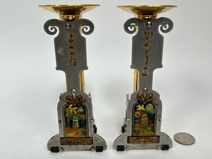 Pair Of Judiaca Candlesticks 6H [Photo 4]