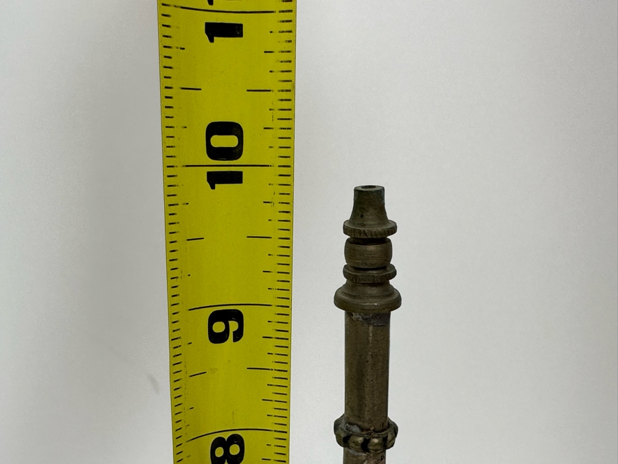 Antique Moorish Moroccan Glass Perfume Bottle With Embossed Metal Overlay 10H [Photo 10]