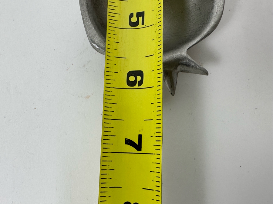 Shraga Landesman Nickel Silver Serving Dish From Israel - Pomegranate Branch 9 X 6 Retails $119 [Photo 7]