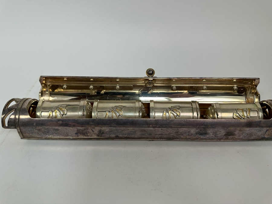 Swed Masters Workshop Victorinox Signed Carving Knife With Signed Presentation Case And Four Signed Swed Masters Workshop Salt Shakers With Signed Presentation Case By Yossi Swed, Jerusalem [Photo 25]