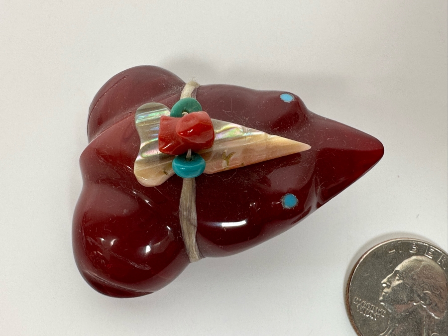 Native American Zuni Fetish Of Frog By Heland Boone [Photo 7]