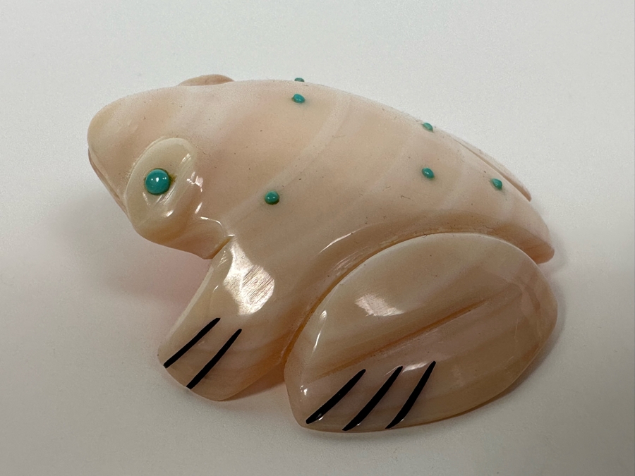 Native American Zuni Fetish Of Frog By A & L Quam [Photo 7]