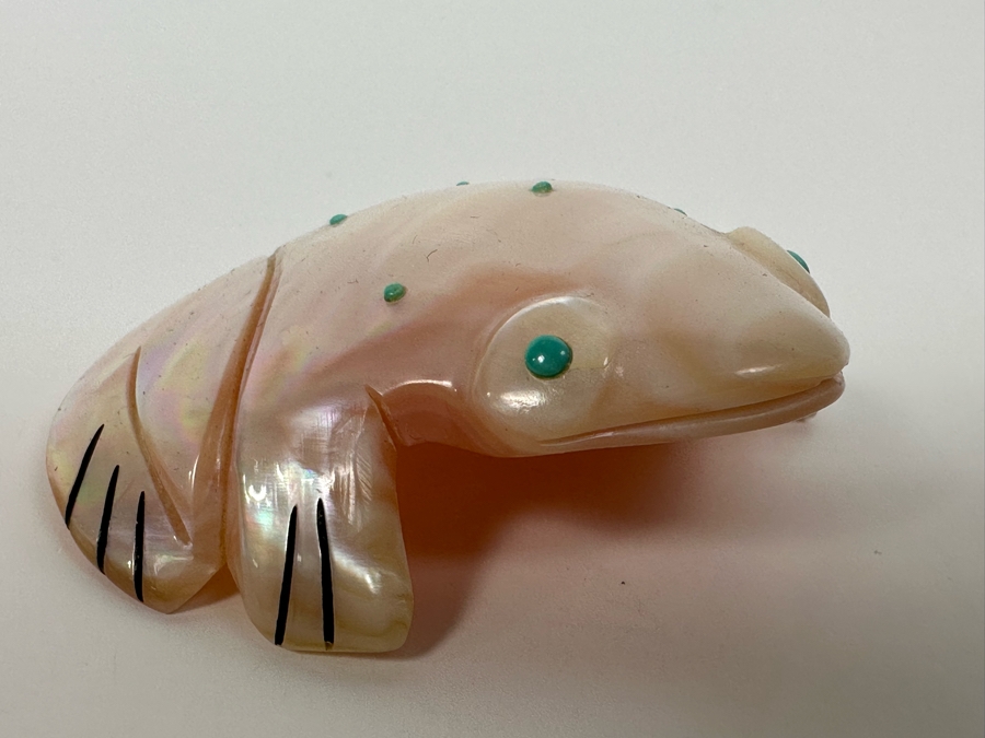 Native American Zuni Fetish Of Frog By A & L Quam [Photo 5]