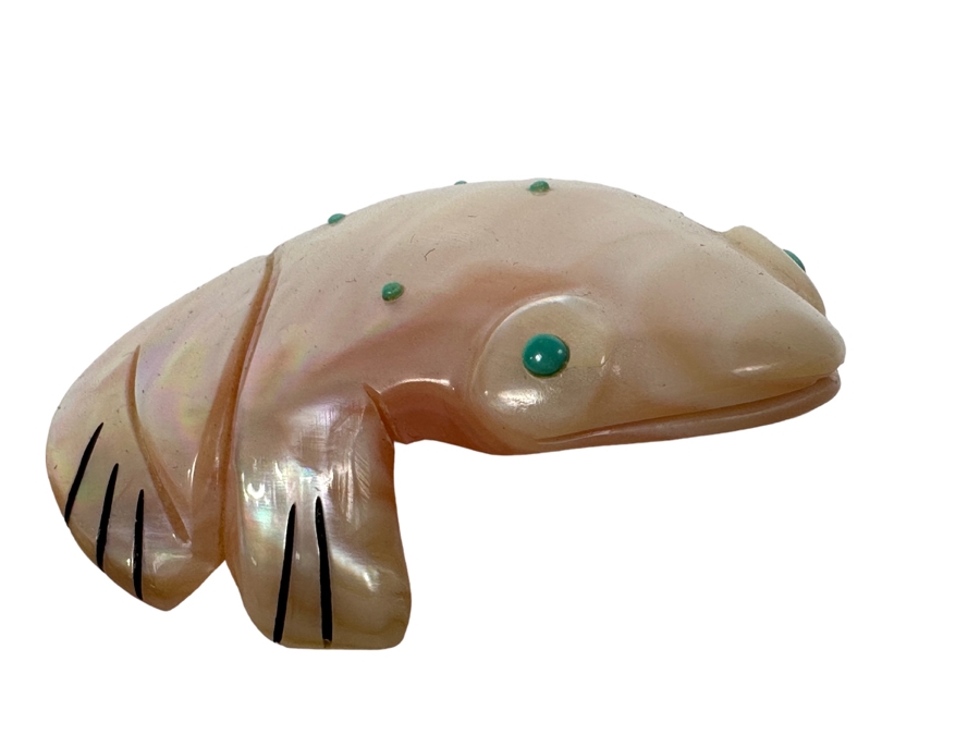 Native American Zuni Fetish Of Frog By A & L Quam [Photo 2]