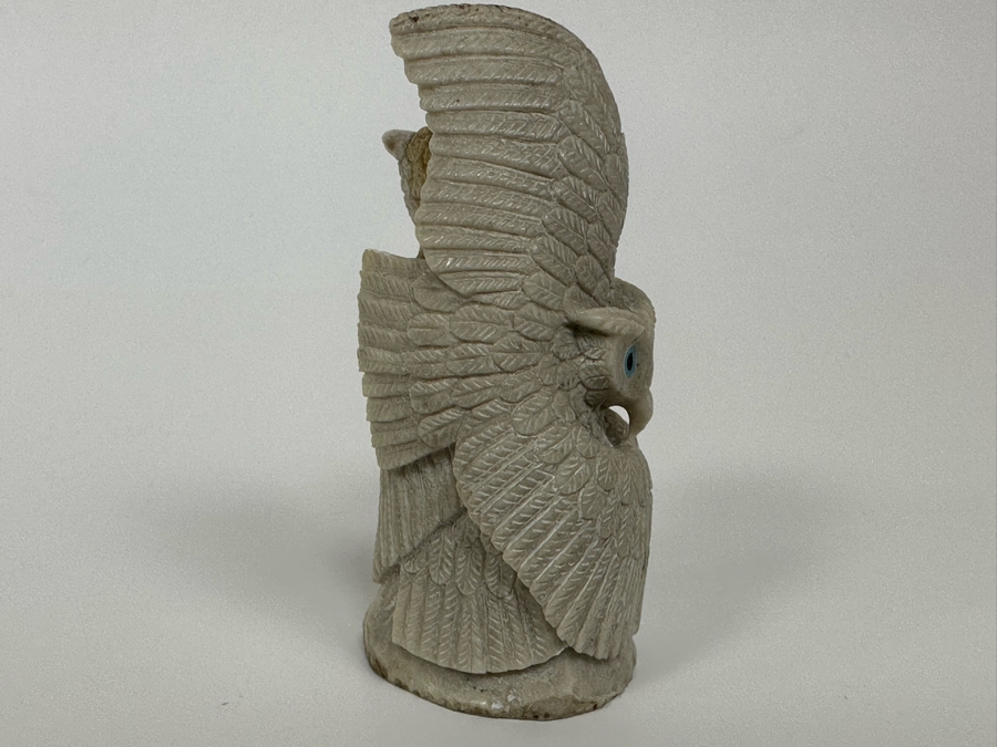 Native American Zuni Fetish Of Owls With Snake [Photo 9]