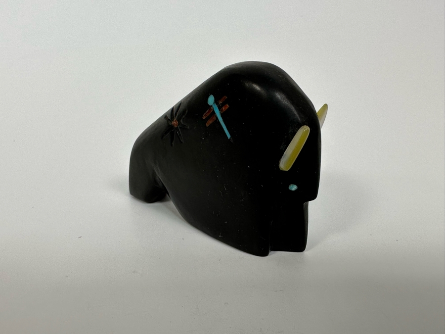 Native American Zuni Fetish Of Bison By Rhoda Quam [Photo 4]