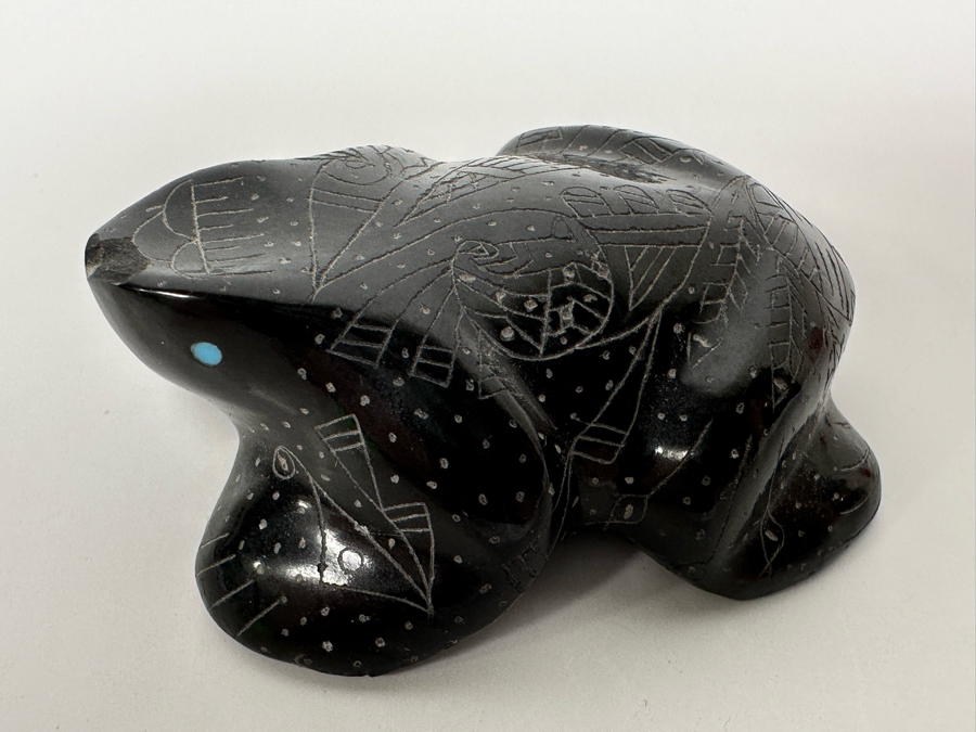 Native American Zuni Fetish Of Frog Signed C.G. [Photo 6]