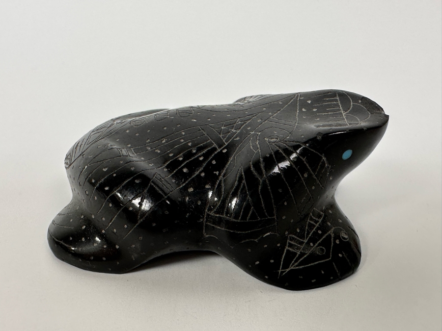 Native American Zuni Fetish Of Frog Signed C.G. [Photo 8]