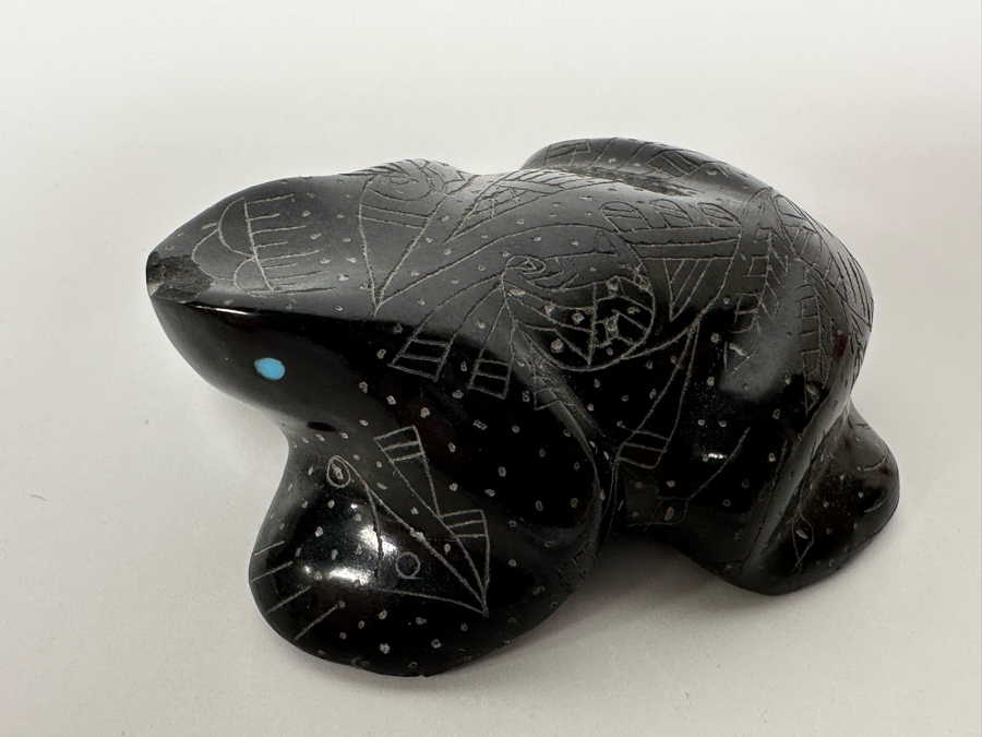 Native American Zuni Fetish Of Frog Signed C.G. [Photo 5]
