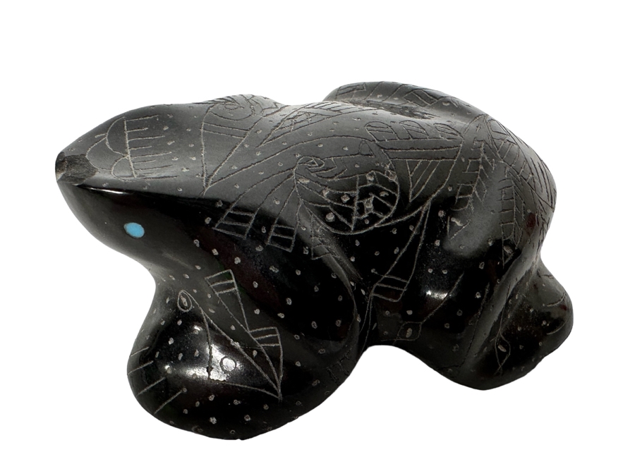 Native American Zuni Fetish Of Frog Signed C.G. [Photo 2]