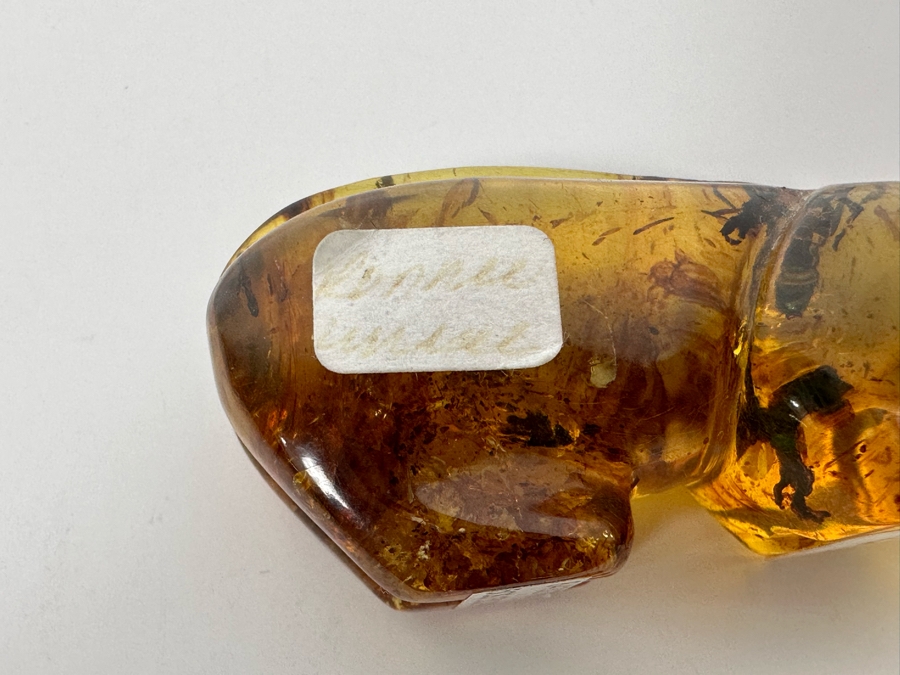 Native American Zuni Fetish Amber Carving Of Bear Retails $150 [Photo 7]