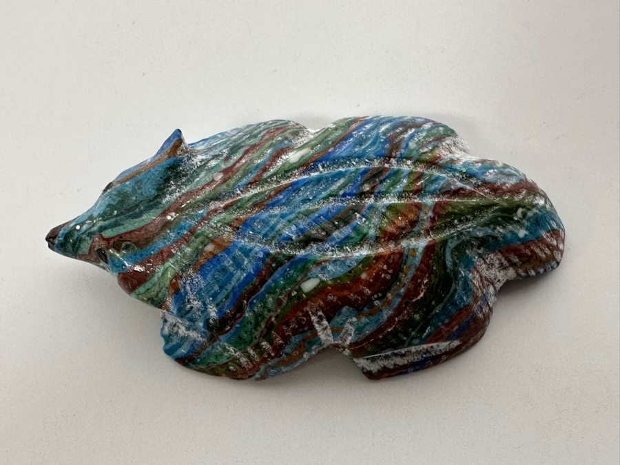 Native American Zuni Fetish Of Badger By Bremette Epaloose [Photo 6]