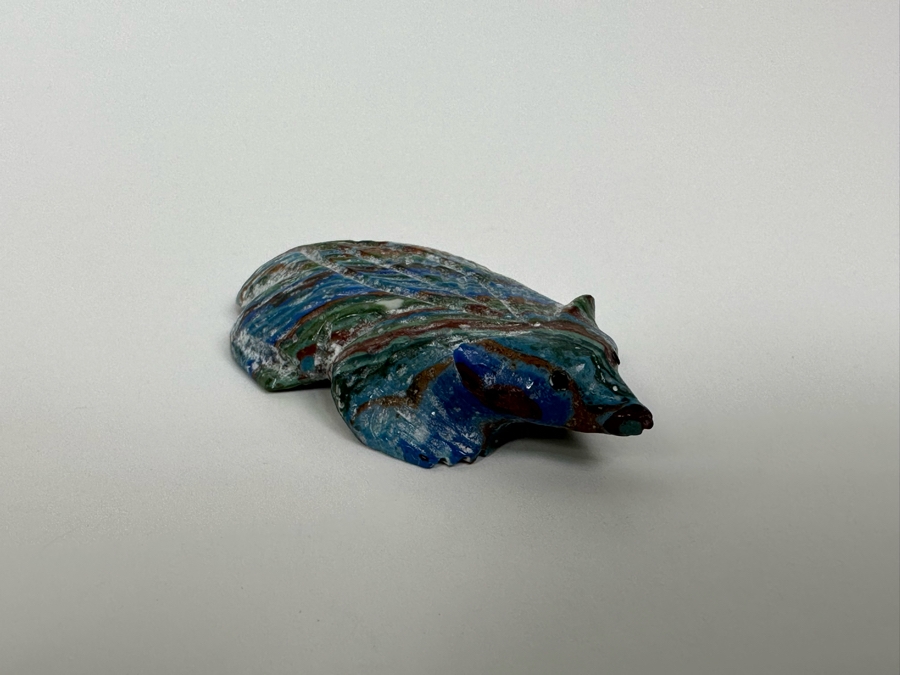 Native American Zuni Fetish Of Badger By Bremette Epaloose [Photo 4]