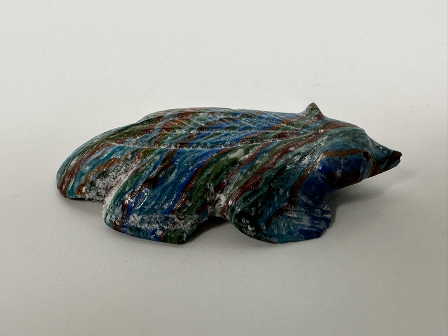 Native American Zuni Fetish Of Badger By Bremette Epaloose [Photo 2]