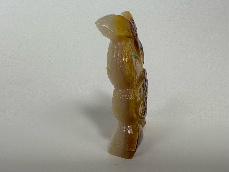 Native American Zuni Fetish Of Owl By David Chavez [Photo 4]