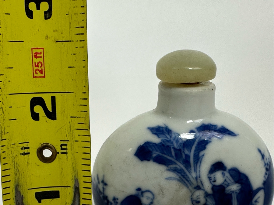 Vintage Chinese Hand Painted Porcelain Snuff Bottle 2.5H [Photo 15]