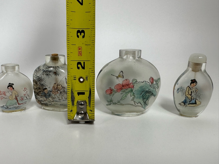 (4) Chinese Reverse Painted Snuff Bottles [Photo 17]
