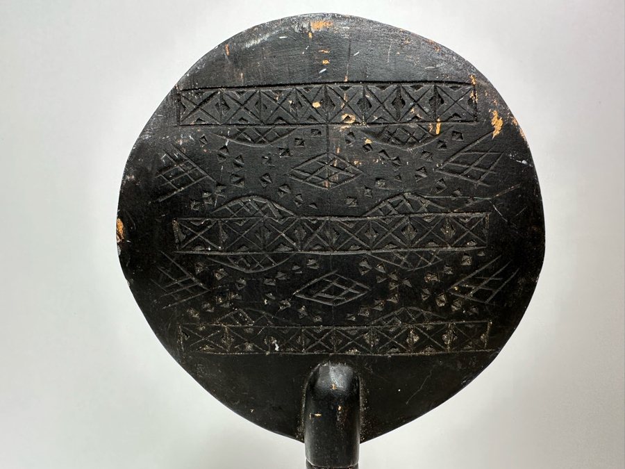 Vintage Carved Wooden African Fertility Sculpture Symbol Doll 6.5W X 15H [Photo 9]