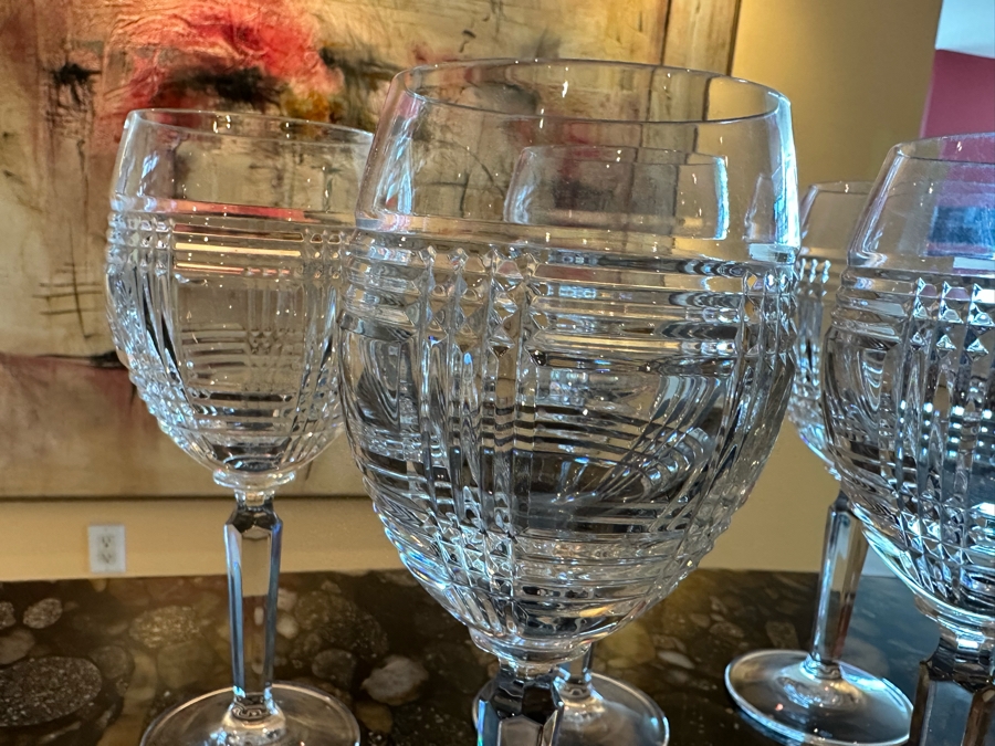 (5) Ralph Lauren Crystal Stemware Glasses 8 3/4H [Photo 5]