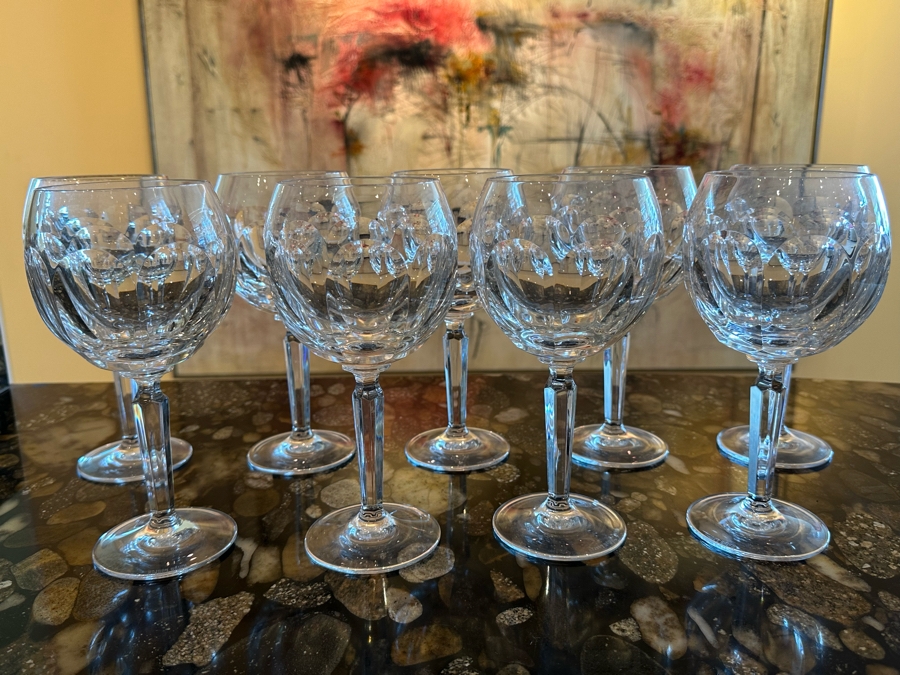 (9) Ralph Lauren Crystal Stemware Glasses 8 1/4H [Photo 5]