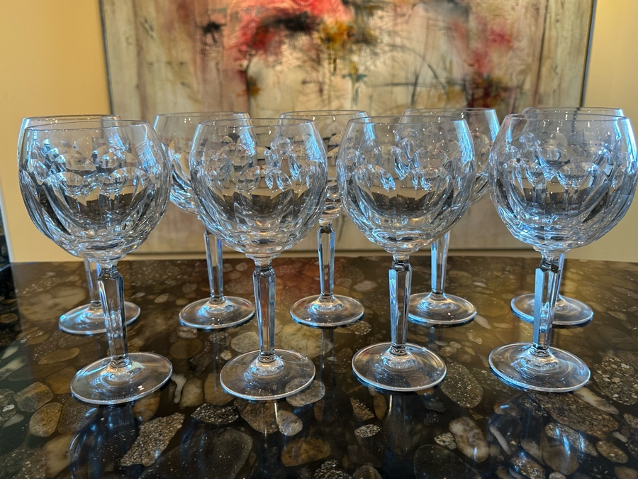(9) Ralph Lauren Crystal Stemware Glasses 8 1/4H [Photo 2]