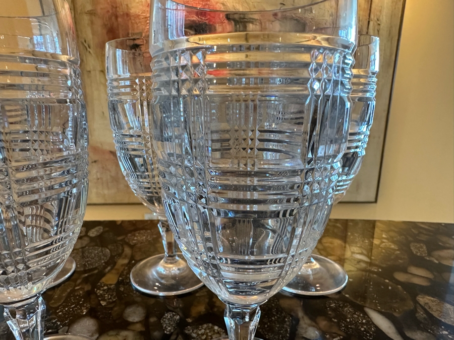 (5) Ralph Lauren Crystal Stemware Glasses 7 3/4H [Photo 5]