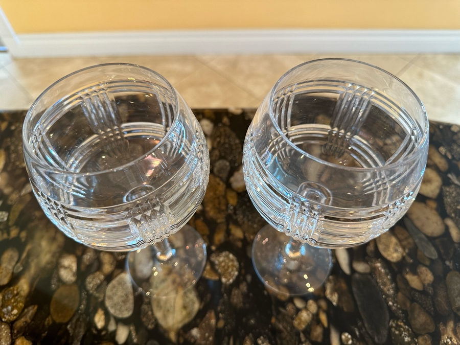 (2) Ralph Laureen Crystal Stemware Glasses 9H [Photo 5]