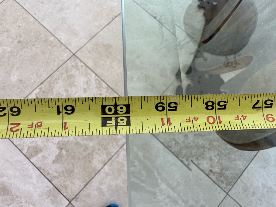 Custom Made Metal Sculptural Dining Table Base In Form Of A Wave With Glass Top (Could Be Used Outdoors As A Garden Sculpture) 60 X 90 - See Photos [Photo 28]