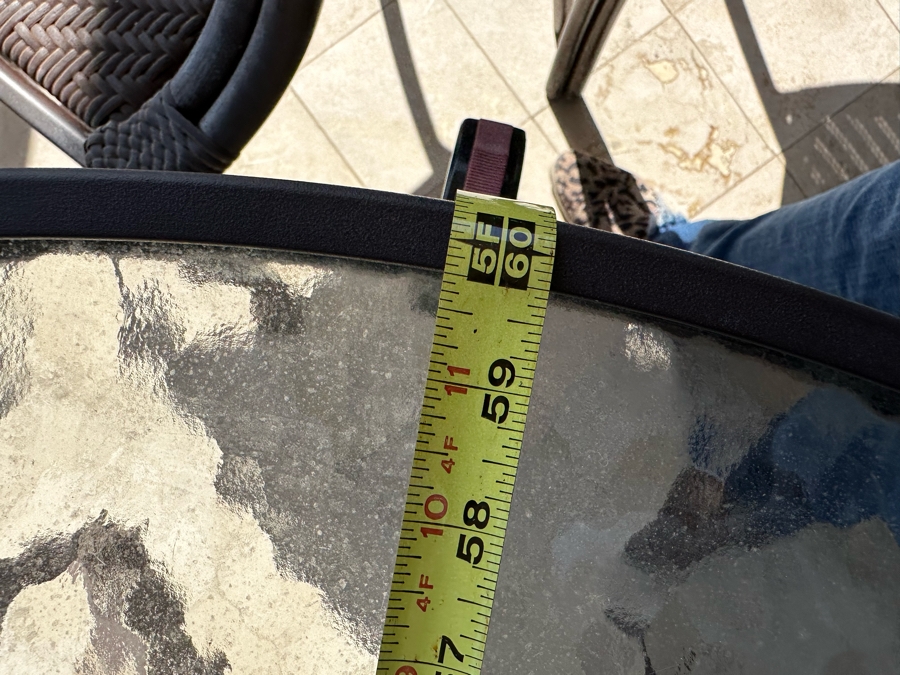 Luxury Outdoor Patio Furniture Dining Table With Six Chairs By Summer Classics Home 60 X 38.5 [Photo 9]