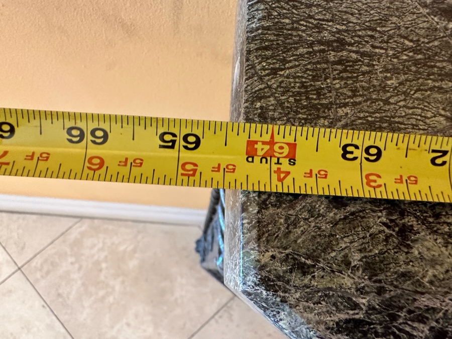 Theodore And Alexander Wrought Iron Console Entry Table With Marble Top 64.5W X 16.5D X 34H [Photo 11]