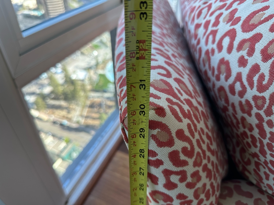 Pair Of Designer Animal Print Armchairs 34W X 42D X 30H And Matching Ottoman 29W X 27D X 18H [Photo 14]