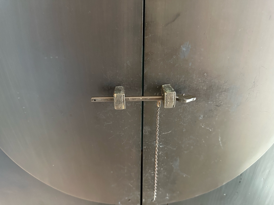 Chinoisere Black Wooden Cabinet Armoire 43.5W X 23.5D X 67H [Photo 6]