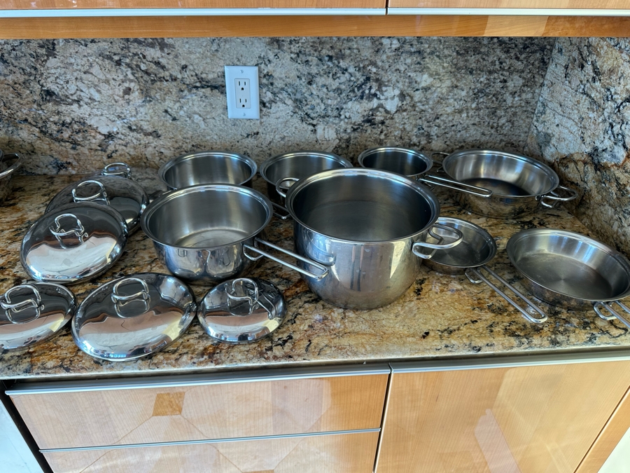 Tacisio Zani for Serafino Zani Karen Collection Italian Stainless Steel