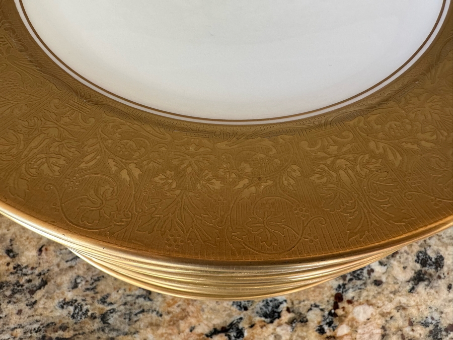 (12) Rosenthal Bavaria Dinner Plates Gold Trim 10 3/4R [Photo 5]