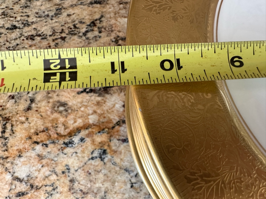 (12) Rosenthal Bavaria Dinner Plates Gold Trim 10 3/4R [Photo 7]