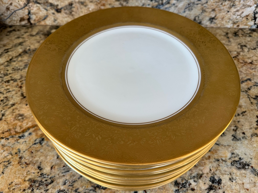 (12) Rosenthal Bavaria Dinner Plates Gold Trim 10 3/4R [Photo 2]