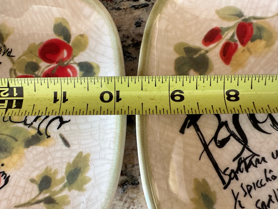 (5) Ceramisia Italy Ceramic Salad Plates 9.5 X 6 3/4 [Photo 6]
