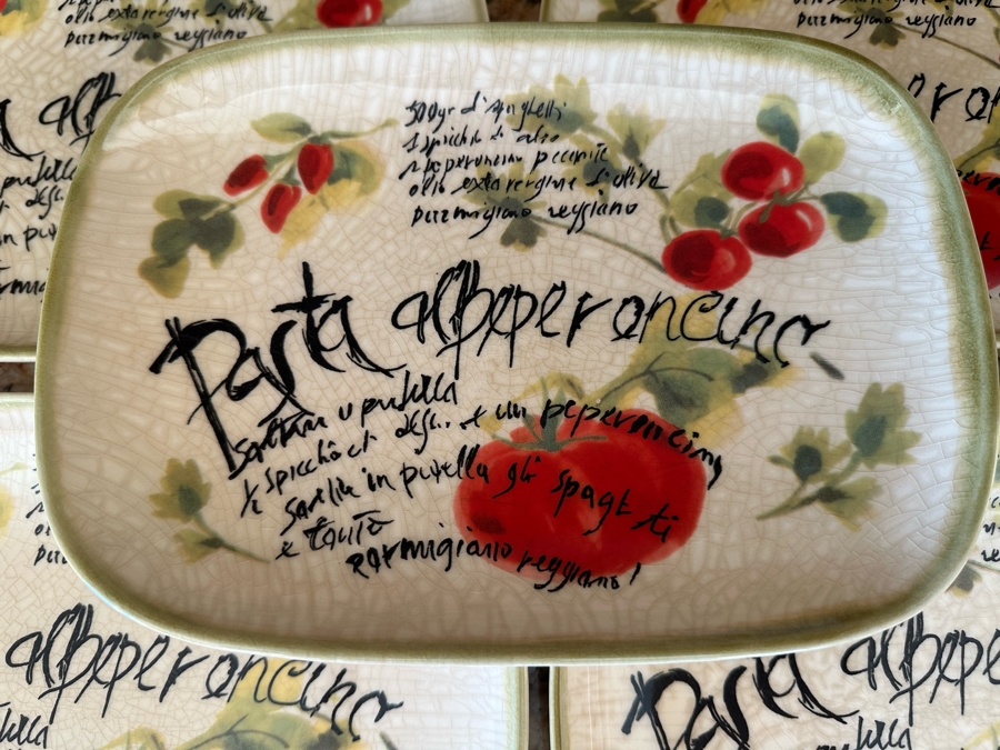 (5) Ceramisia Italy Ceramic Salad Plates 9.5 X 6 3/4 [Photo 2]