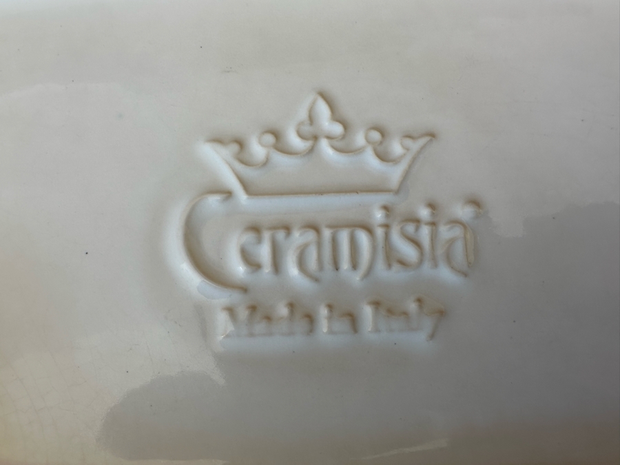 (4) Ceramisia Italy Ceramic Salad Plates 9.5 X 6 3/4 [Photo 4]