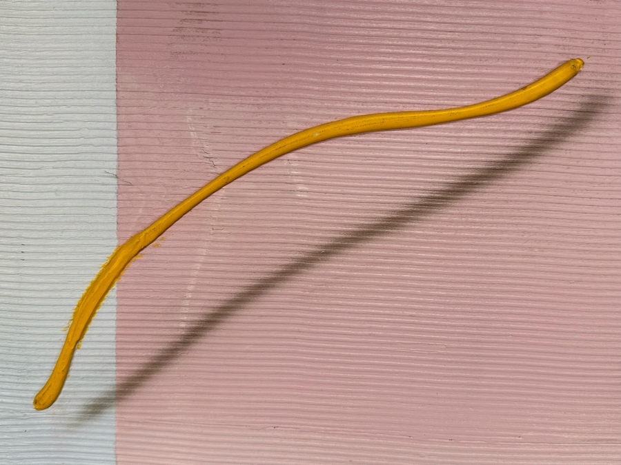 William Anton (20th Century, NYC) Original Modernist Acrylic Painting On Canvas Titled 'Black Abstract Ball' 1984 New York Additionally Signed, Titled And Dated Verso For Evan Lurie 36 X 48 [Photo 6]