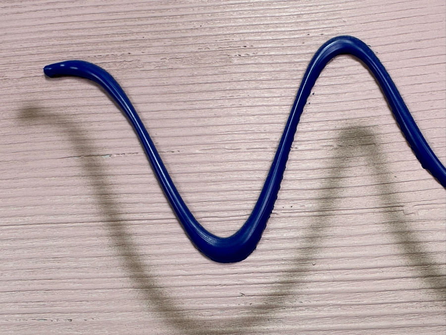 William Anton (20th Century, NYC) Original Modernist Acrylic Painting On Canvas Titled 'Black Abstract Ball' 1984 New York Additionally Signed, Titled And Dated Verso For Evan Lurie 36 X 48 [Photo 5]