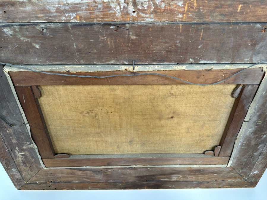 Frederick Gerald Kinnaird (d. 1881, United Kingdom) Original Antique Oil On Canvas Painting Signed F.G. Kinnaird 24 X 14 In Stunning Gilded Antique Frame 35 X 26 Estimate $1,000-$2,000 [Photo 22]