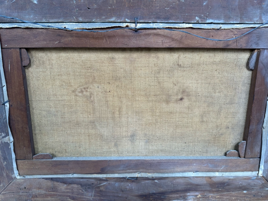 Frederick Gerald Kinnaird (d. 1881, United Kingdom) Original Antique Oil On Canvas Painting Signed F.G. Kinnaird 24 X 14 In Stunning Gilded Antique Frame 35 X 26 Estimate $1,000-$2,000 [Photo 24]