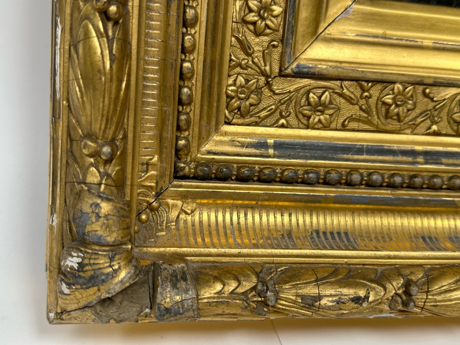 Frederick Gerald Kinnaird (d. 1881, United Kingdom) Original Antique Oil On Canvas Painting Signed F.G. Kinnaird 24 X 14 In Stunning Gilded Antique Frame 35 X 26 Estimate $1,000-$2,000 [Photo 18]