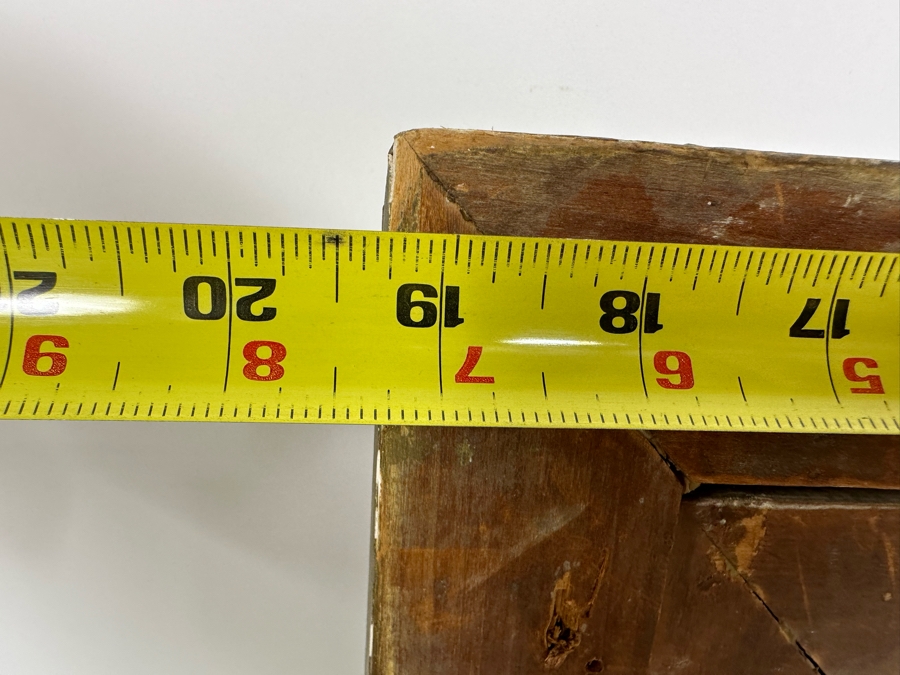 After Constant Troyon Original Painting Titled Chickens In Front Of A Farmhouse 12 X 15 In Antique Gilt Frame 19.5 X 23 Back Top Of Wooden Frame Has Illegible Writing (Signature?) Verso Reads Basse - Court Von Troyon [Photo 21]