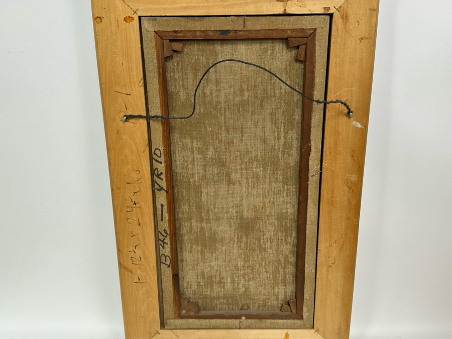 Nils Hans Christiansen (1850-1922, Denmark, Netherlands) Original Landscape Painting 12 X 24 In Antique Frame [Photo 19]