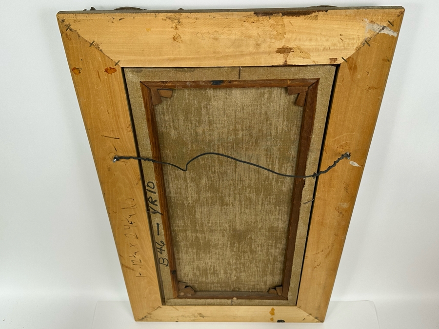 Nils Hans Christiansen (1850-1922, Denmark, Netherlands) Original Landscape Painting 12 X 24 In Antique Frame [Photo 20]