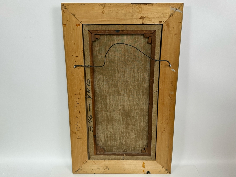 Nils Hans Christiansen (1850-1922, Denmark, Netherlands) Original Landscape Painting 12 X 24 In Antique Frame [Photo 18]