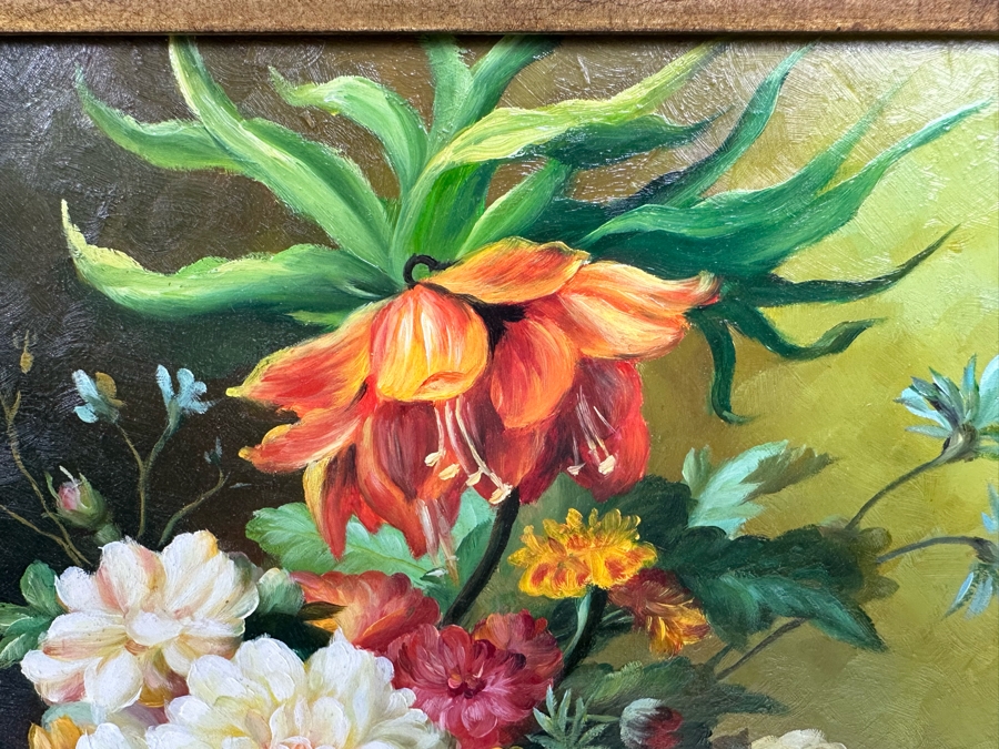 Original Still Life Painting Signed Rosen 7 X 9 In Gold Frame 22 X 24 With Light [Photo 5]